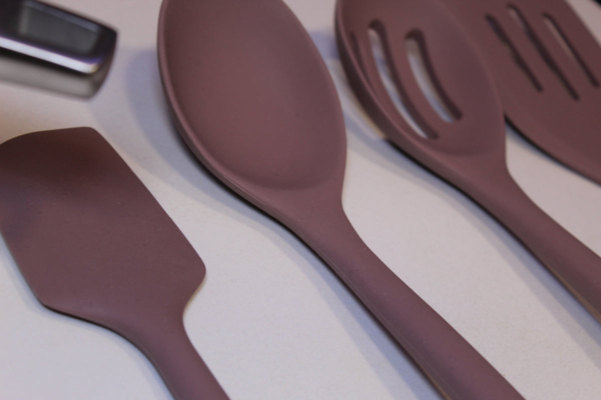 Utensilios de silicona sin BPA para sartenes antiadherentes